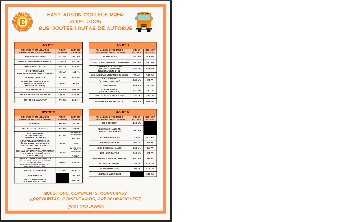2025 Bus Schedule 2025 Bus Schedule