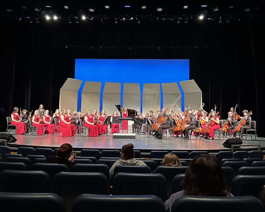 The BHS Strings Orchestra at State Contest